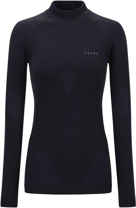 Falke warmes Langarmshirt, schnelltrocknendes Funktions-Langarmshirt für Damen, Schwarz - Größe S