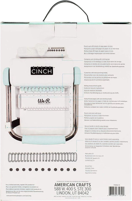 Wir behalten die Erinnerung an das Cinch-Buchbindegerät Version 2 – Buchbindemaschine