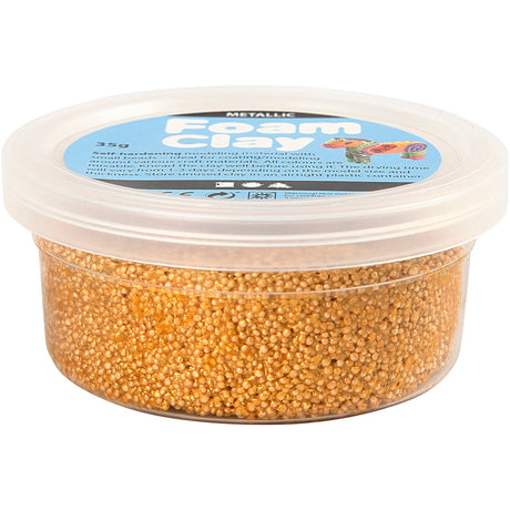 Schaumton - metallisches Gold, 35gr.