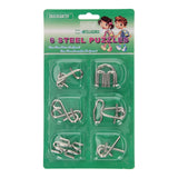 Metall-Gehirnpuzzle, 6-tlg.