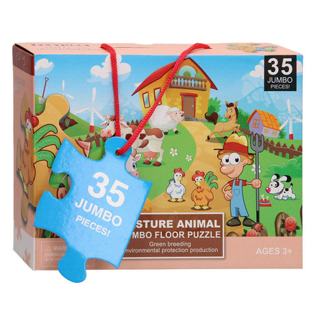 Lobbes Spielzeug z. B. Bodenpuzzle Bauernhof, 35-tlg.