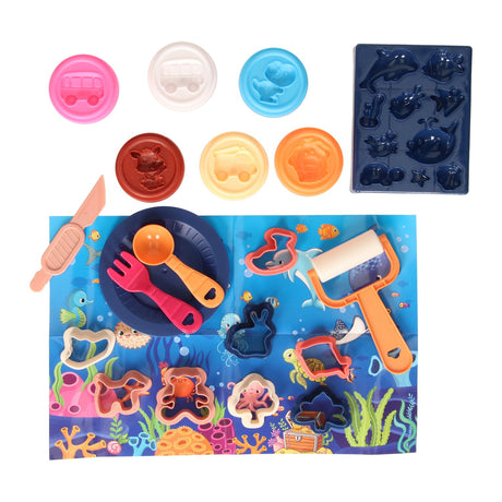 Lobbes Spielzeug, z. B. Lobbes Tonspielset Unterwasserwelt – 6 Tonfarben und Zubehör.