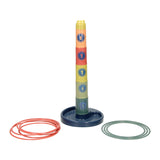 Stapelturm und Ringwurfspiel 2in1