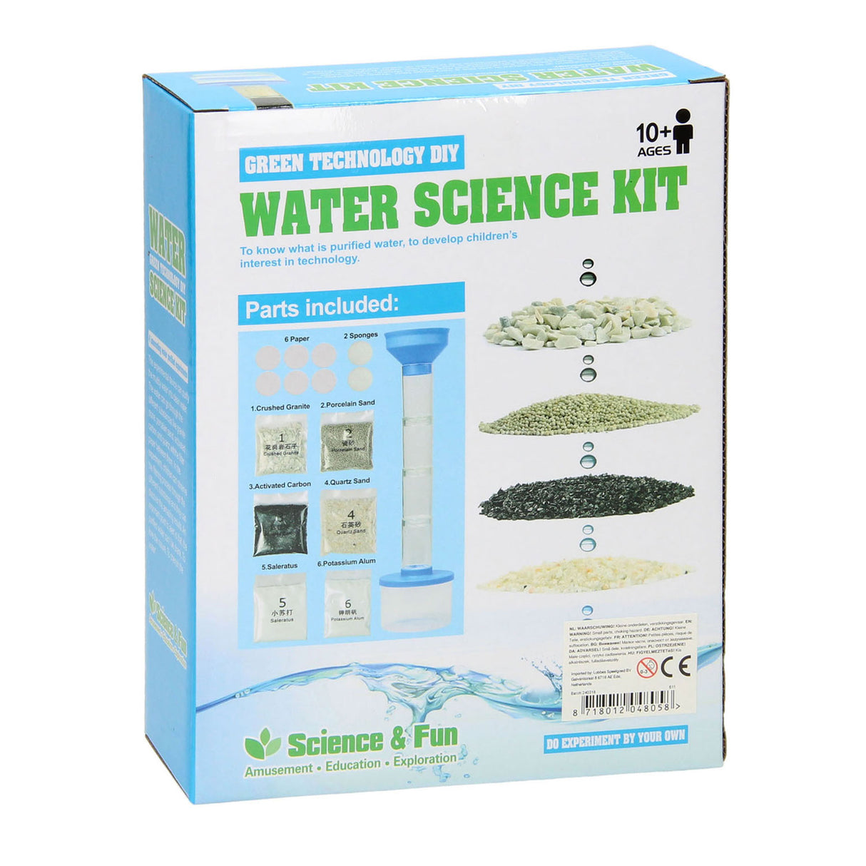 Experimentierset „Wasserwissenschaftsset“.