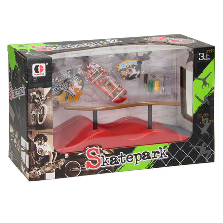Fingerskateboard mit Stunt-Trail