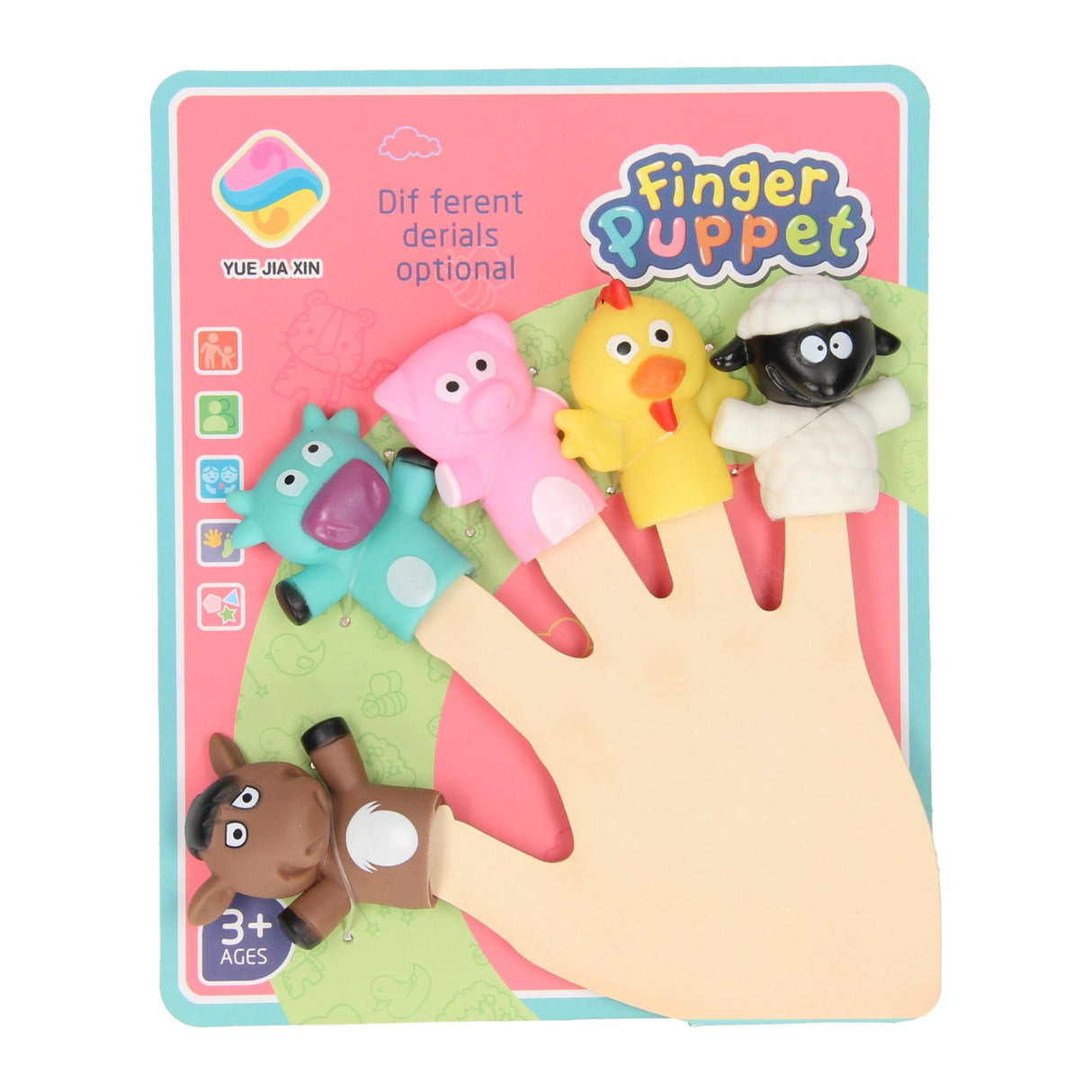 Fingerpuppen Bauernhoftiere, 5-tlg.