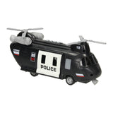 Polizeihubschrauber mit Licht und Ton