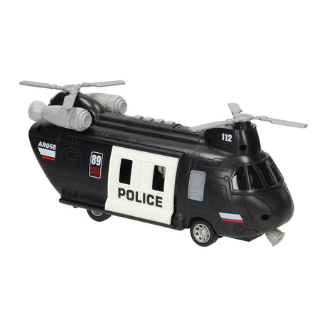 Polizeihubschrauber mit Licht und Ton