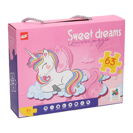 Lobbes Spielzeug zB Lobbes Puzzle Einhorn Pappe 63 Teile Fantasy-Puzzle Kinder.