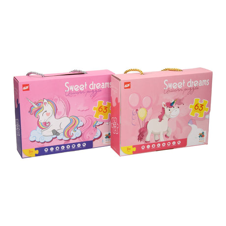Puzzle süße Träume Einhorn, 63 Teile.