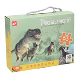 Puzzle Dino-Welt, 63 Teile.