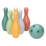 Kegelspel pastel in houder, 6dlg.