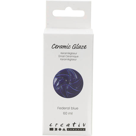 Creativ Company Keramikglasur, 984-1101 °C, deckend, Bundesblau, 60 ml 1 Flasche