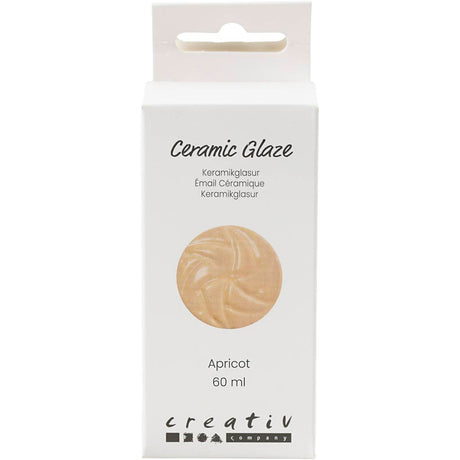 Creativ Company Keramikglasur 984-1101 c deckendes Apricot – 60 ml