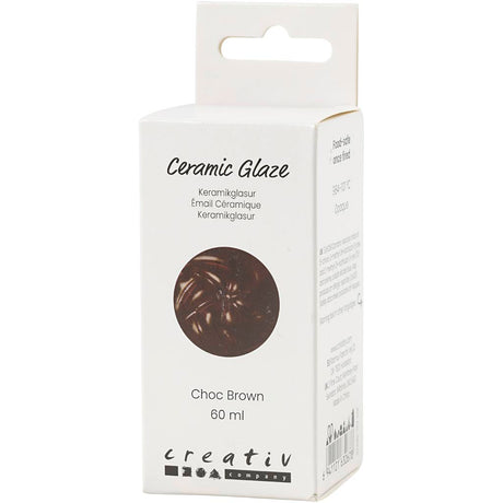 Creativ Company Keramikglasur, 984-1101 °C, deckend, schokoladenbraun, 60 ml 1 Flasche