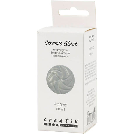 Creativ Company Keramikglasur, 984-1101 °C, deckend, Art Grey, 60 ml 1 Flasche