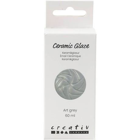 Creativ Company Keramikglasur, 984-1101 °C, deckend, Art Grey, 60 ml 1 Flasche