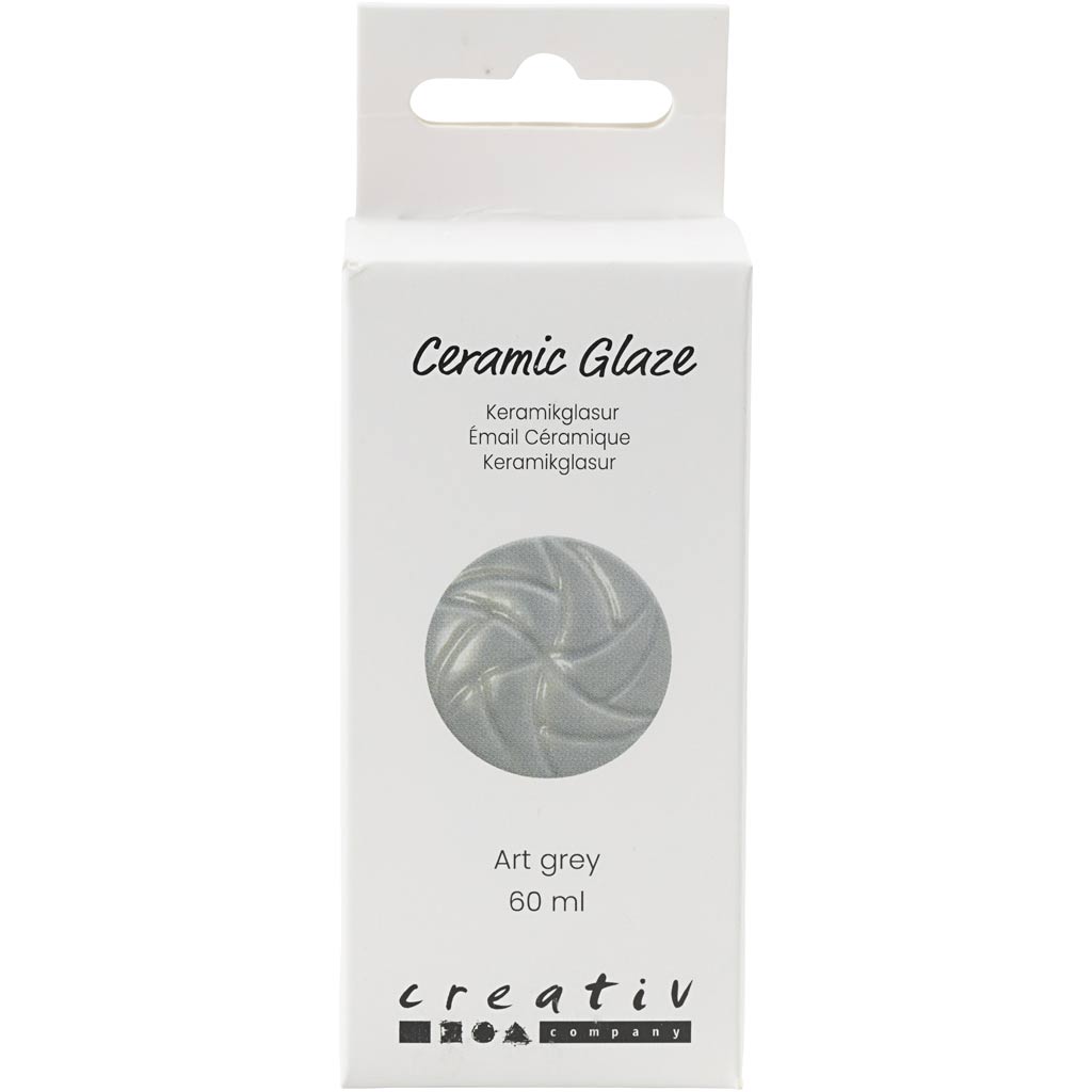 Creativ Company Keramikglasur, 984-1101 °C, deckend, Art Grey, 60 ml 1 Flasche