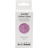 Creativ Company gesprenkelte Keramikglasur 999–1060 C, undurchsichtig, Flower Power – 60 ml
