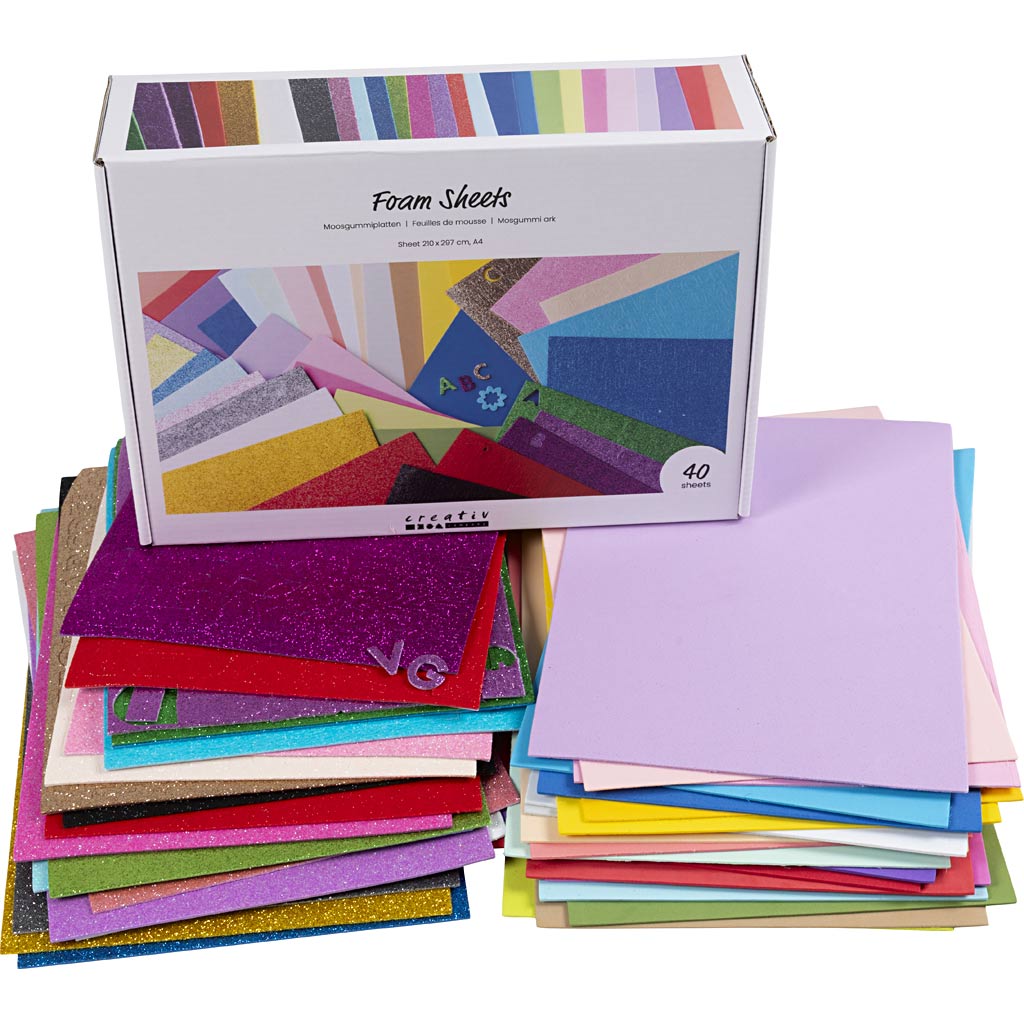 Kreativunternehmen https: www.cchobby.nl foam-vellen-a4-sheet-210x297-cm-diverse-colours-40-sheet-1-doos