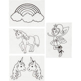 Kreativunternehmen https: www.cchobby.nl sheet-shrink-foil-with-motifs-unicorn-sheet-10-5x14-5-cm-thickness-0-3-mm-matt-transparent-4-sheet-1-box