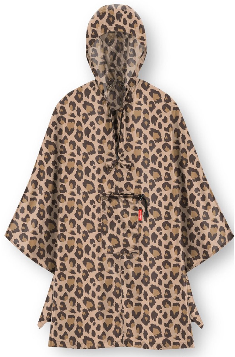 Reisenthel Mini Maxi Poncho Regenponcho – faltbar – Leo Macchiato Braun