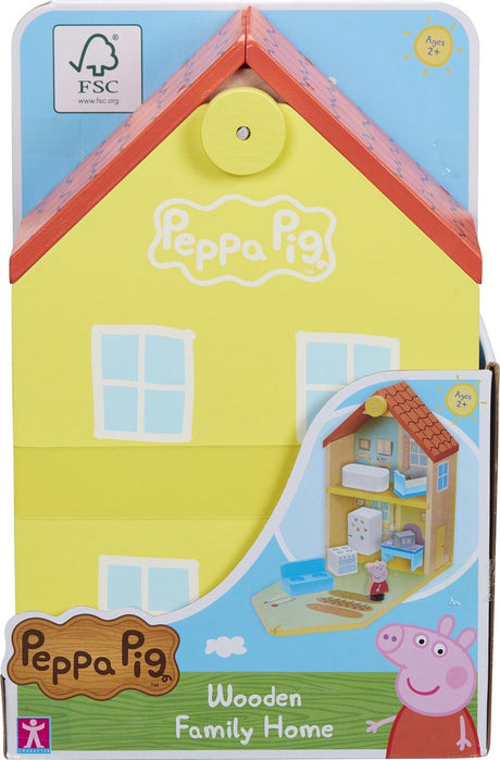 Peppa Pig – Puppenhaus aus Holz inklusive Peppa und Möbeln – Spielfigur