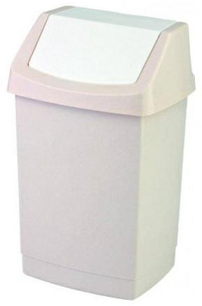 Curver click-it series - waste bin - 15l - beige - elegant design