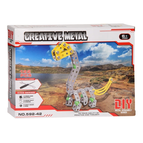 Baukasten Metall-Dino, 122-tlg.