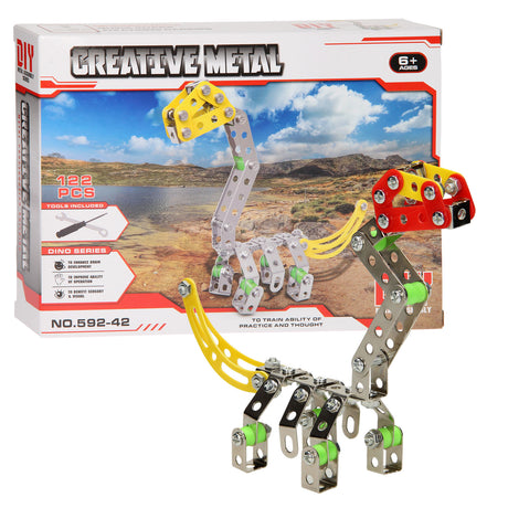 Baukasten Metall-Dino, 122-tlg.
