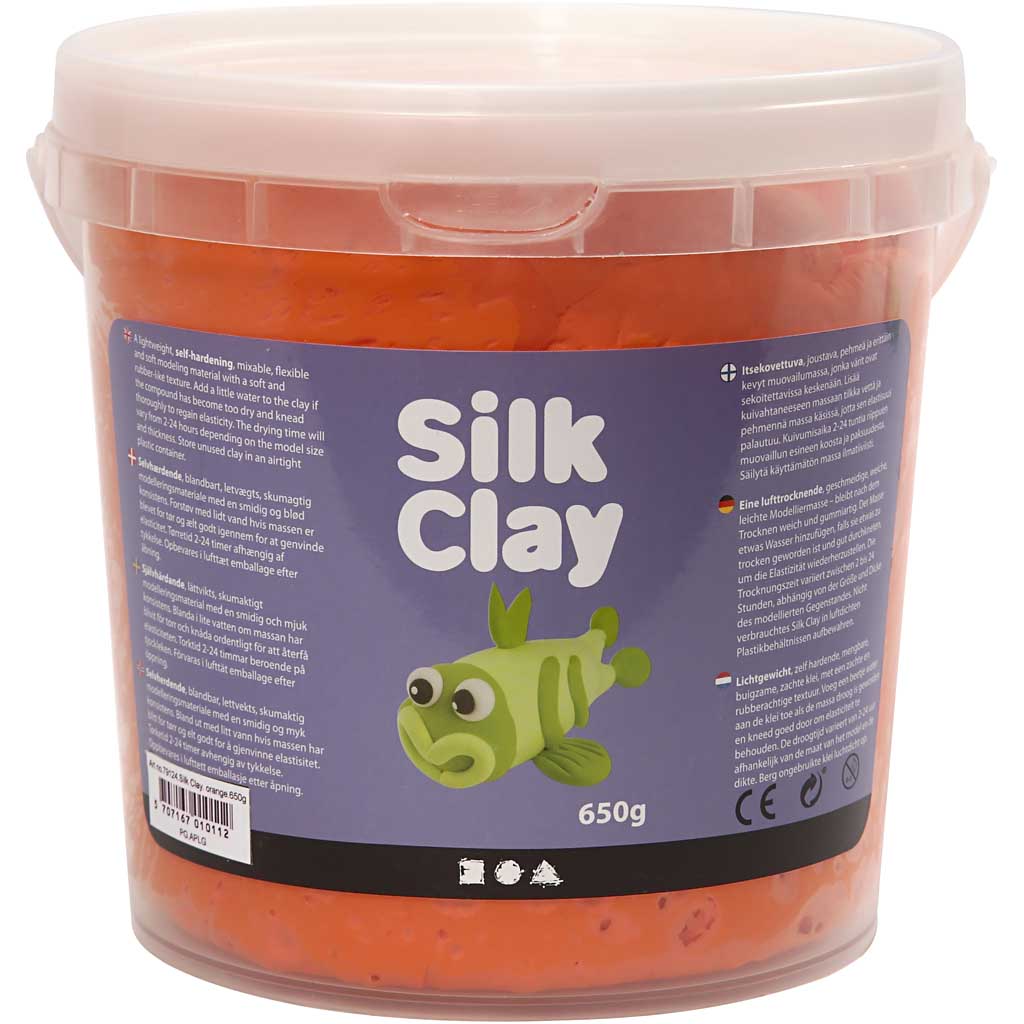 Silk Clay®, orange, 650 gr 1 Eimer