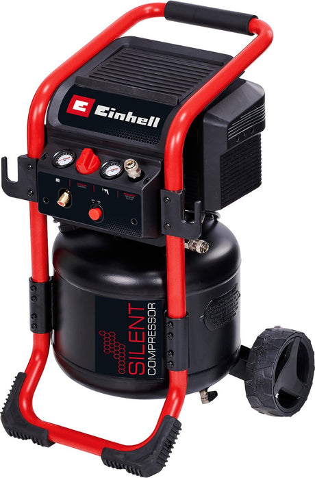 Einhell te-ac 240 24 Silent Kompressor (schwarz rot, 24 Liter)
