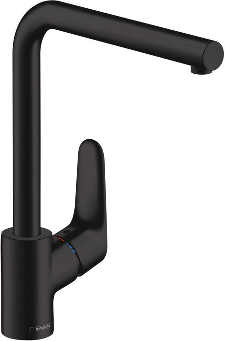 Hansgrohe focus m41 - keukenmengkraan - ééngreeps bediening - 280mm - mat zwart