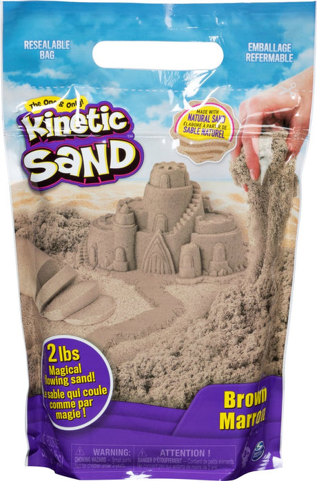 Kinetischer Sand – knetbarer Spielsand – braun – 0,9 kg Original – sensorisches Spielzeug