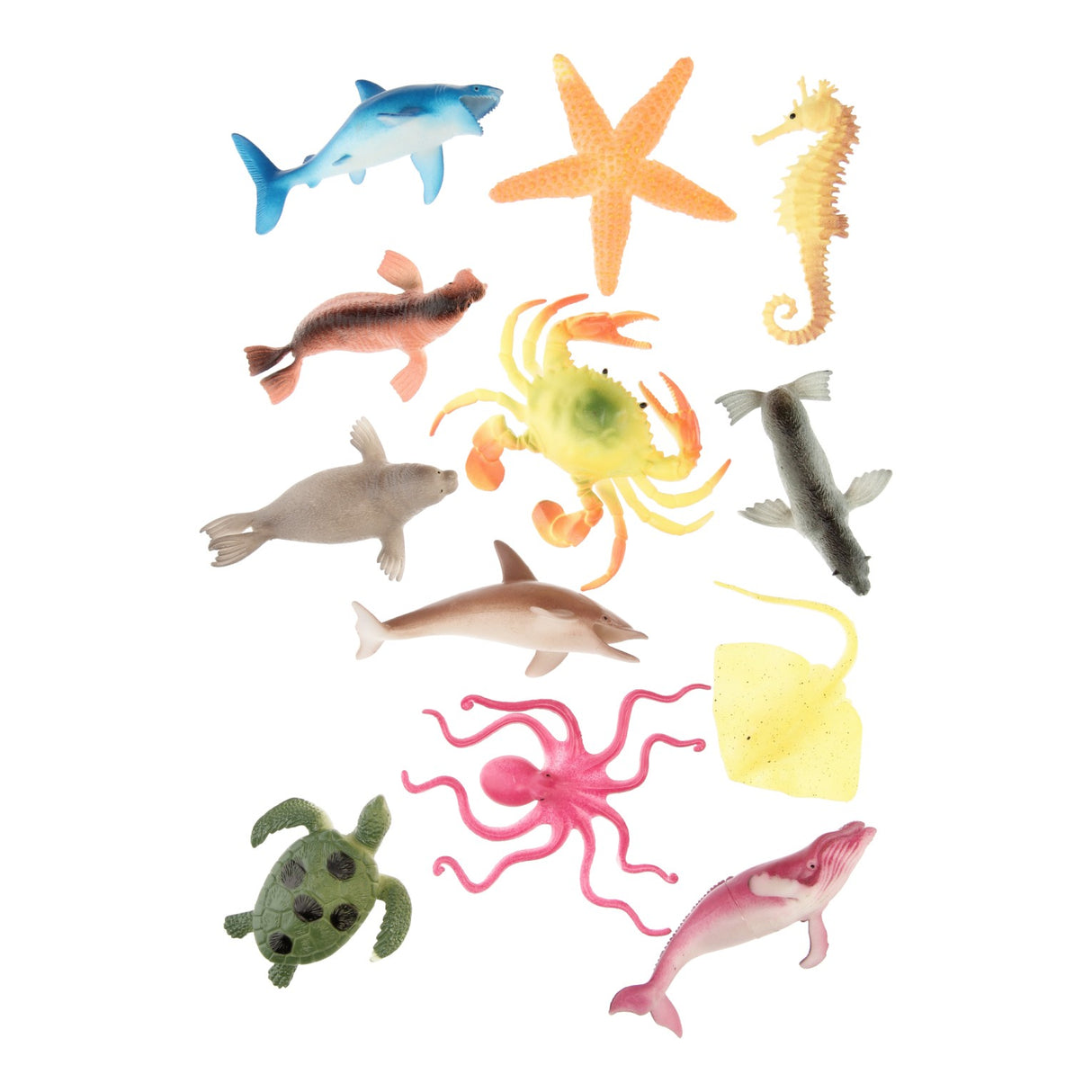 Unterwasserwelt-Spielfiguren, 12-tlg.