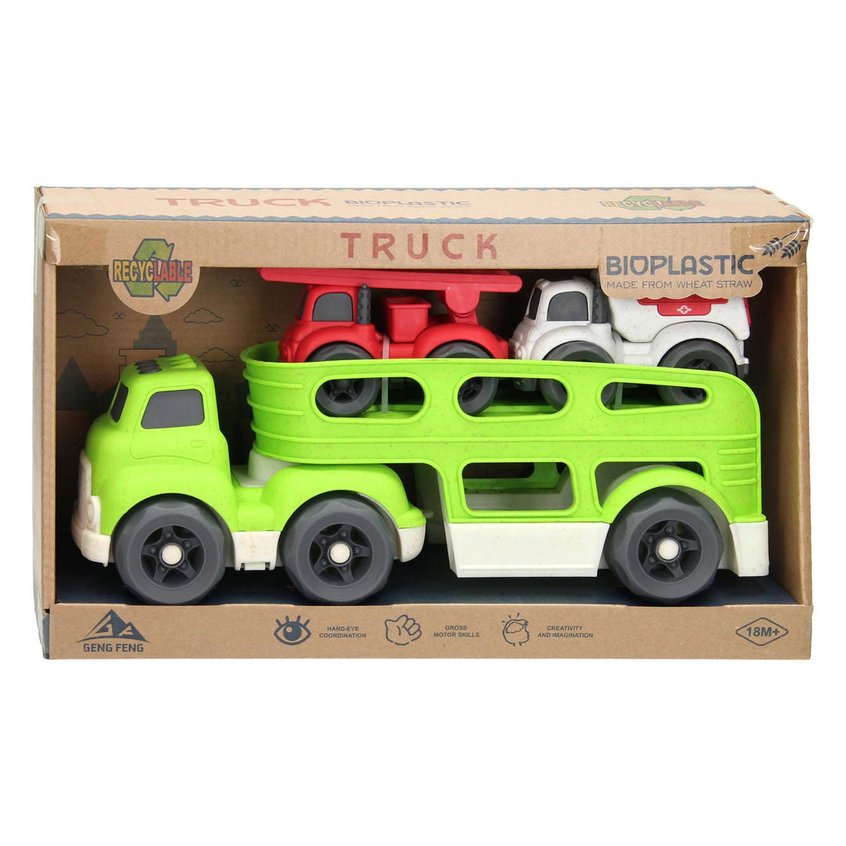 Autotransporter-Recycling - grün