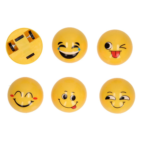 Lächelndes Gesicht zurückziehen