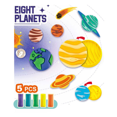 Kleiset planeten kleien - 5 kleuren klei