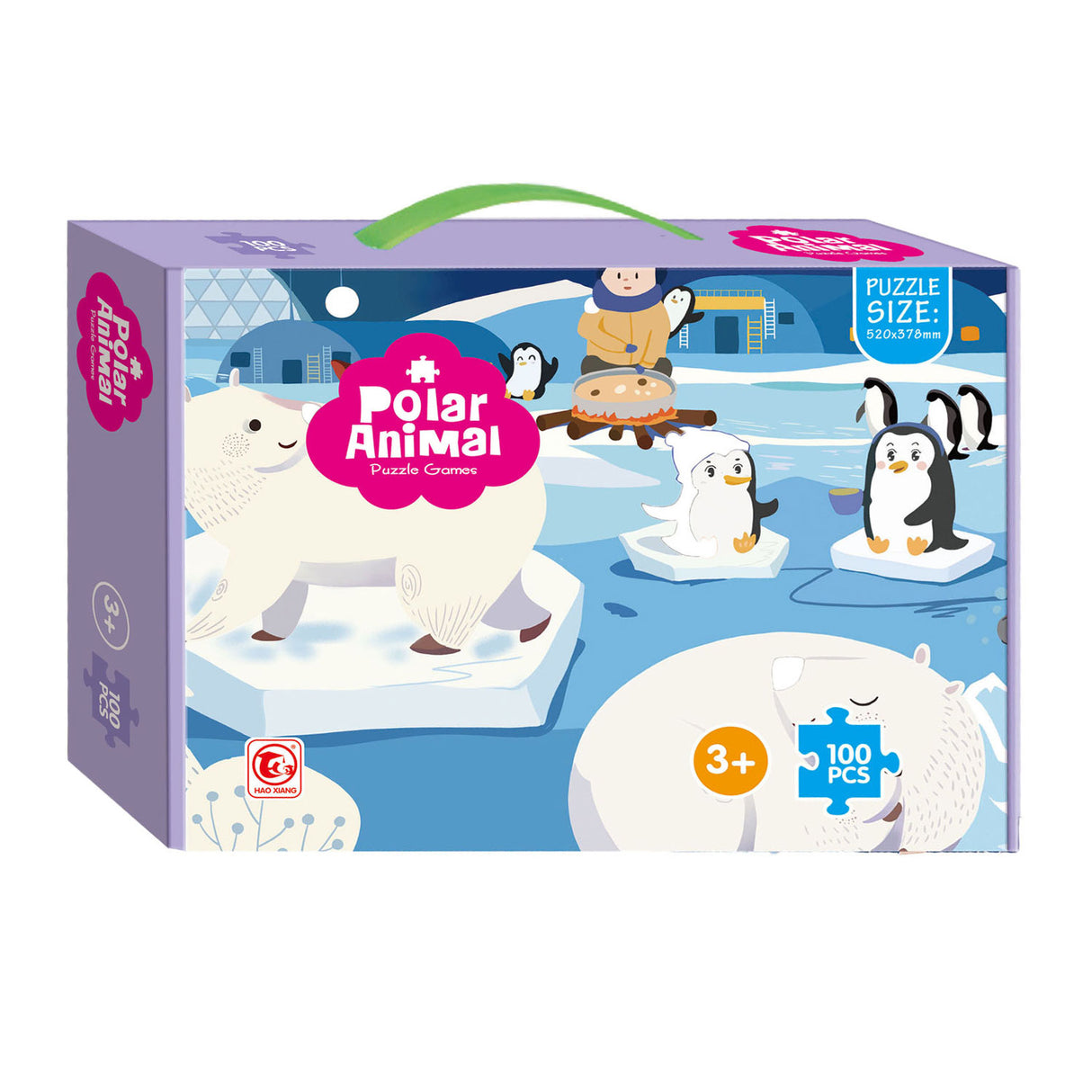 Lobbes Toys zB Kinderpuzzle Südpol, 100 Teile.