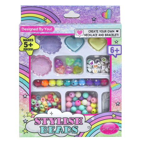 Herstellung von stilvollem Regenbogenschmuck aus Perlen