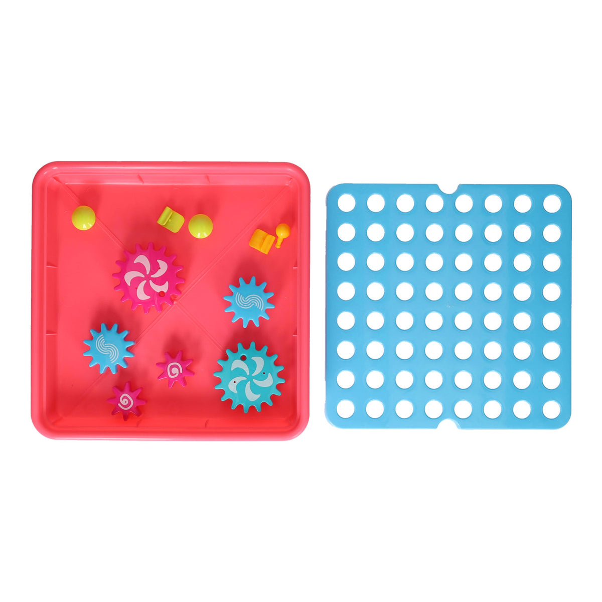 Lobbes Toys BV Zahnradset Lernspielzeug rosa 20-teilig bunt kreativ.