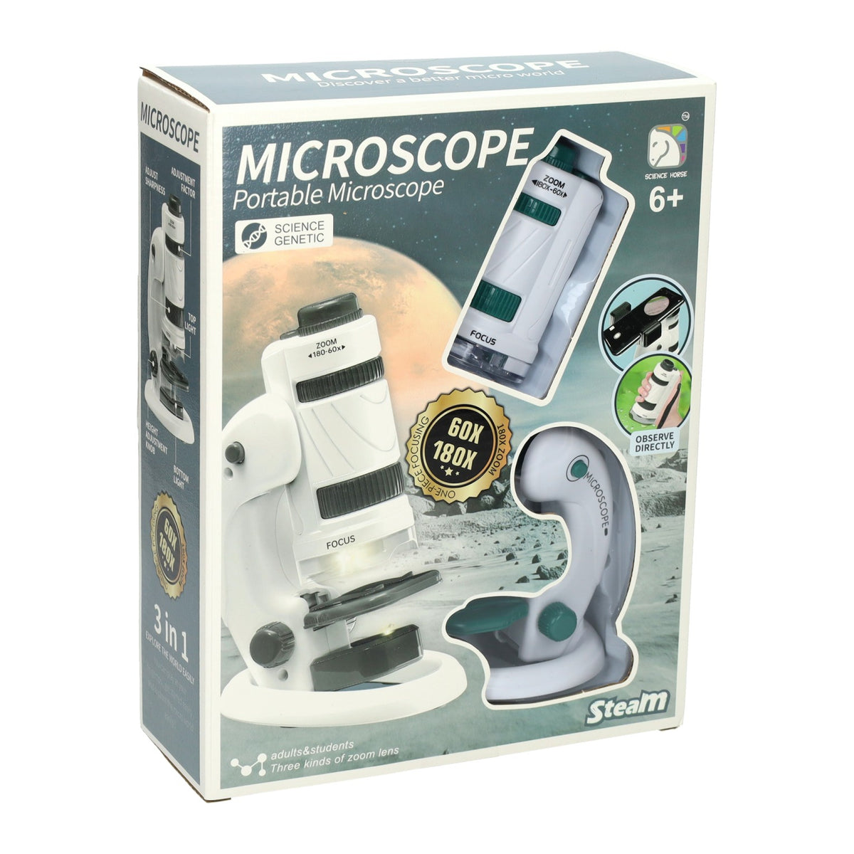 Lobbes Spielzeug z. B. Mikroskop-Set grün