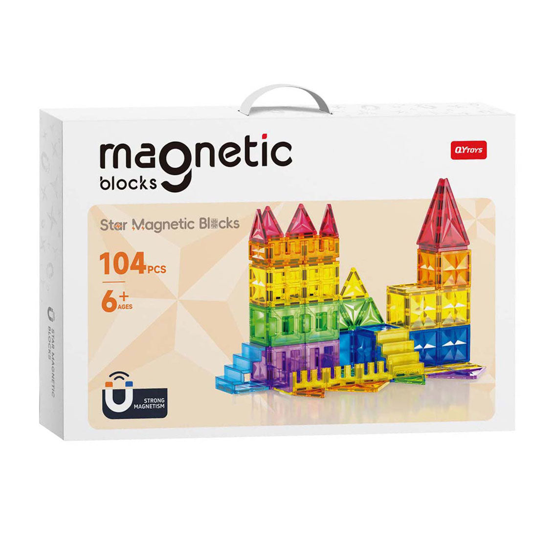 Magnetischer Baukasten - 104 Teile.