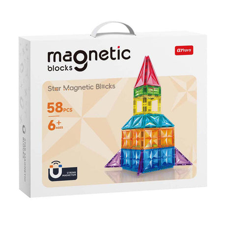 Magnetischer Baukasten - 58 Teile.