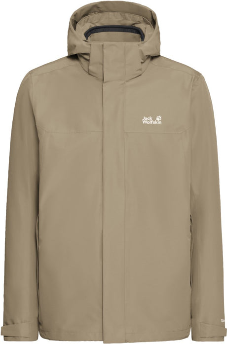 Jack wolfskin stonelite 3in1 jkt m heren outdoorjas - hazel wood xl