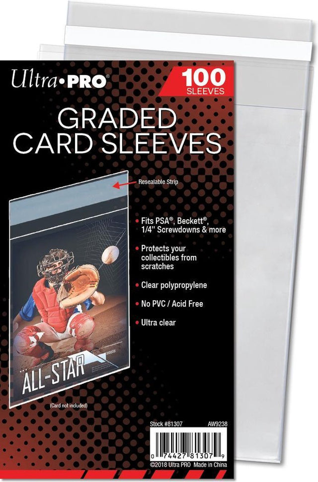 Ultra pro graded card sleeves resealable