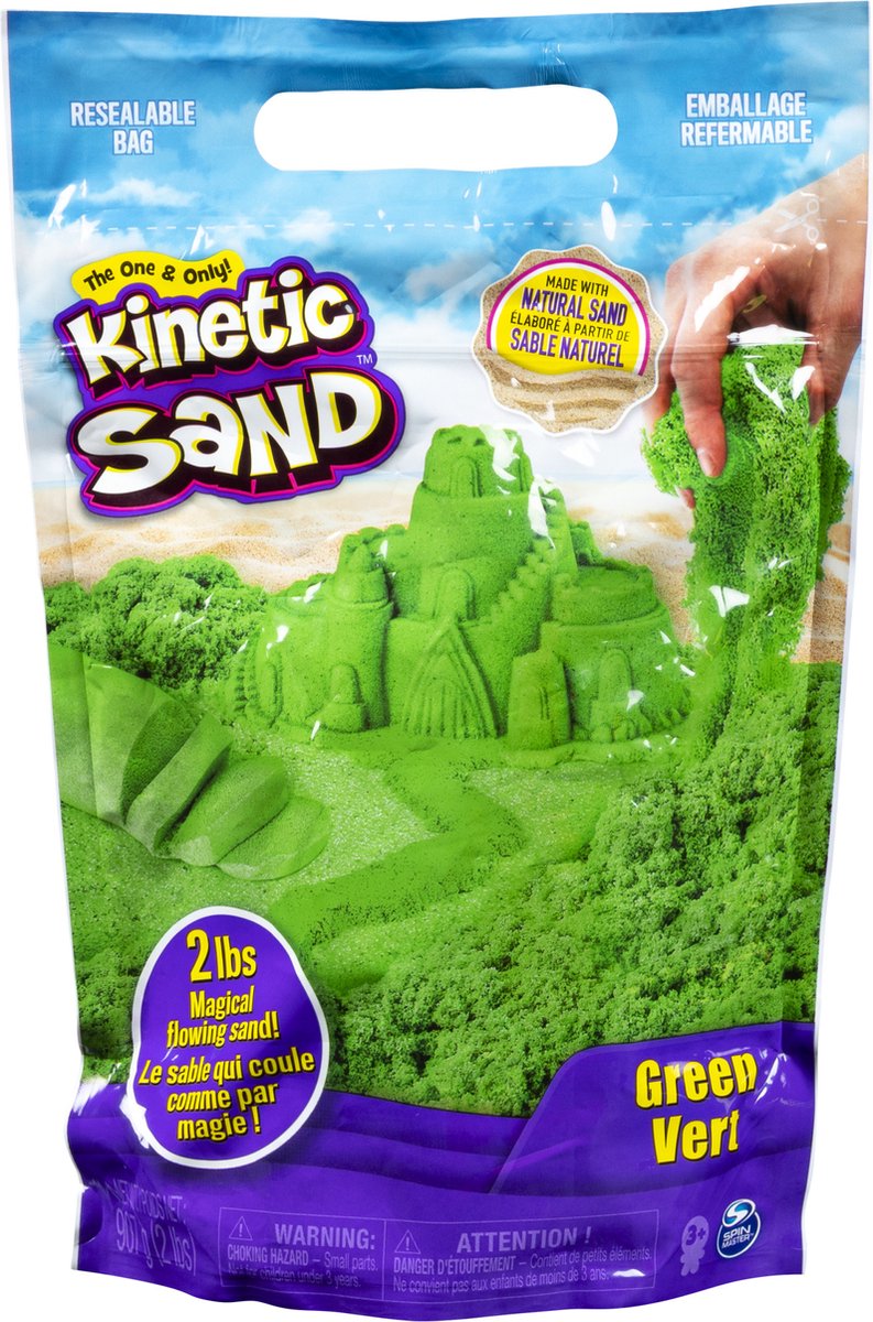Spinmaster Kinetic Sand Color Sandsack Grün (907 g) | 2 Stk