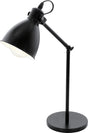 Eglo priddy tafellamp - e27 - 42,5 cm - zwart wit