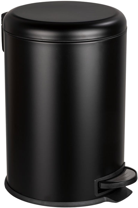Wenko Treteimer Leman Easy-Close 20 Liter mattschwarz - Easy-Close-Deckel - Abfalleimer - Mülleimer - Mülleimer - Mülleimer - Mülleimer
