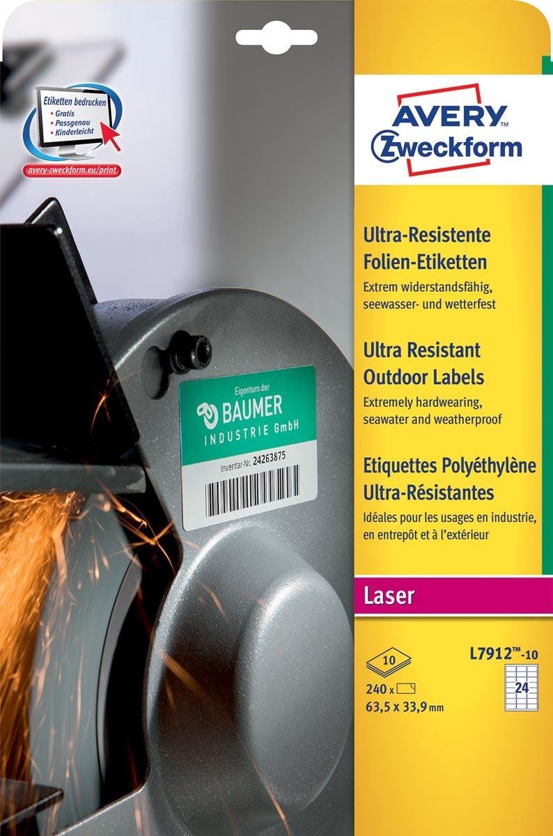 Avery Etiketten wetterfest l7912-10 10 Stück weiß